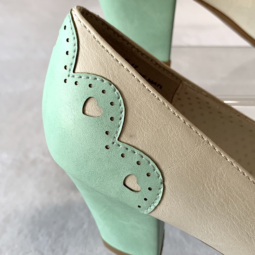 Mint cream PIN UP COUTURE shoes Wiggle-17 - Picture 16 of 16